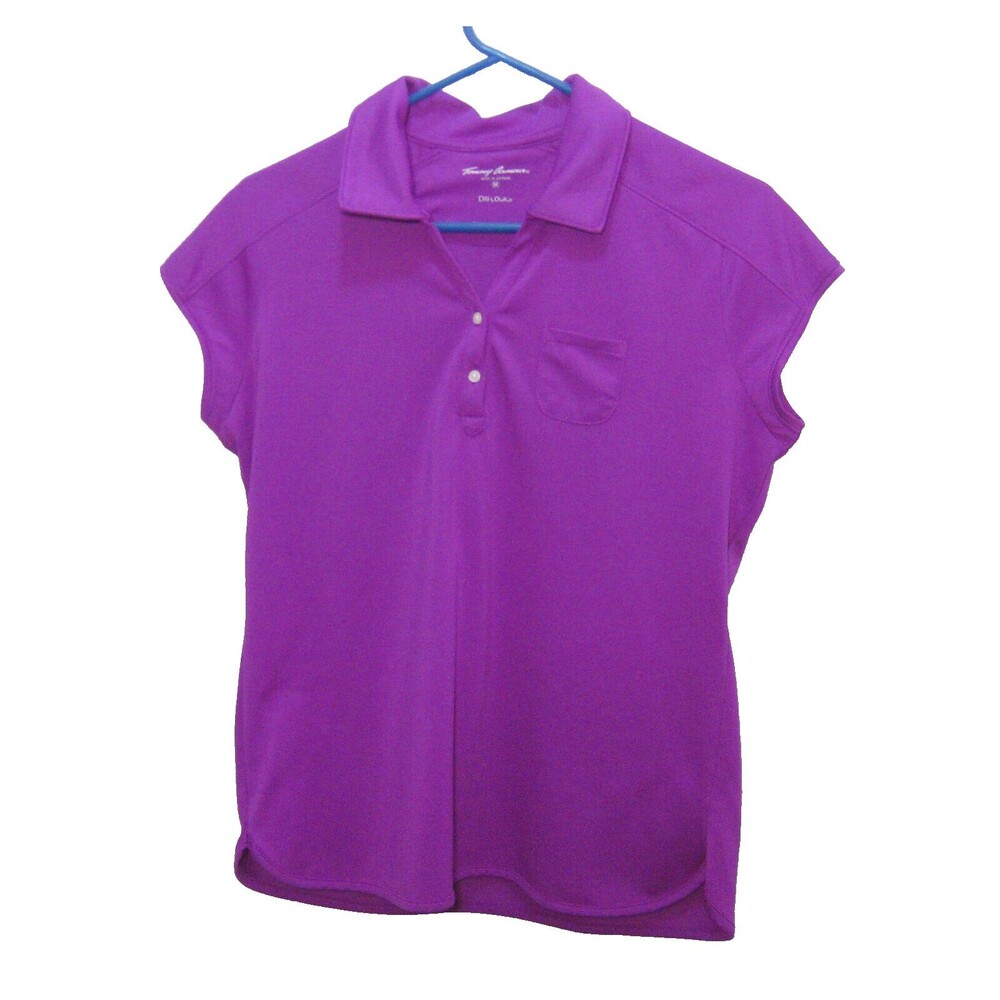 TOMMY ARMOUR Women's (Size Medium) Purple Short Sleeve Golf Polo Shirt Top